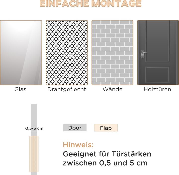 Actual product image PawHut Pet door with 4 way locking system (Manual cat flap)