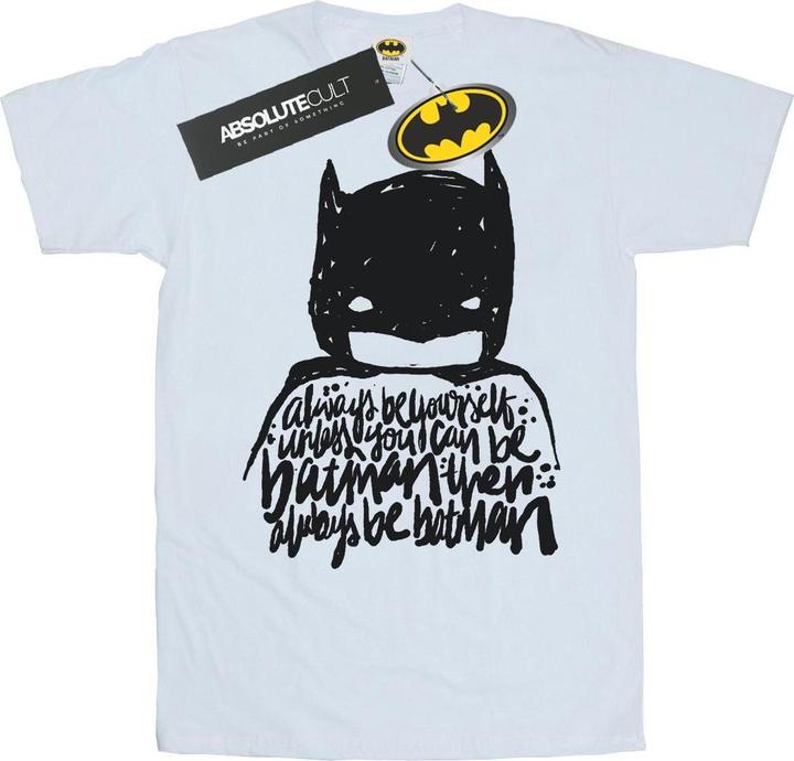 Actual product image Girls Batman Always Be Yourself Cotton T-Shirt (140, 146)