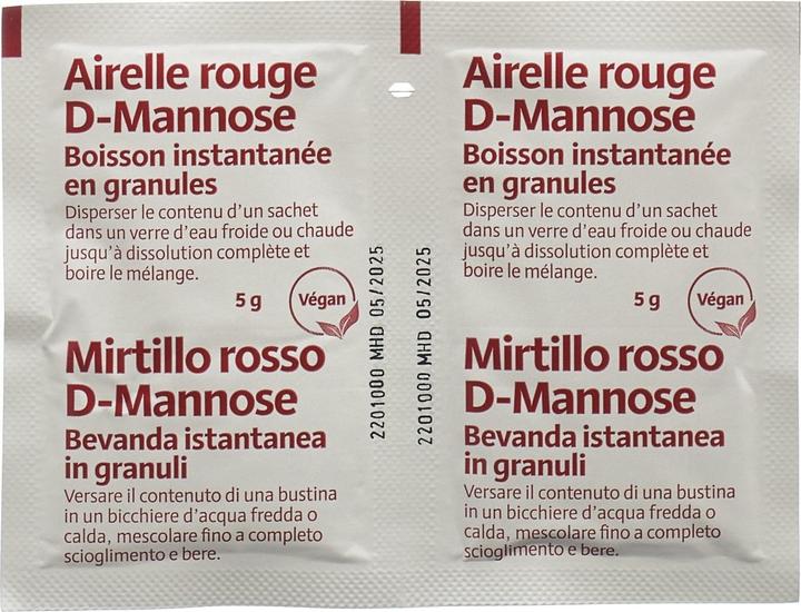 Nährwerte und Zutaten Alpinamed D-Mannose Trinkgranulat (60 Stück, Granulat, 5 g)