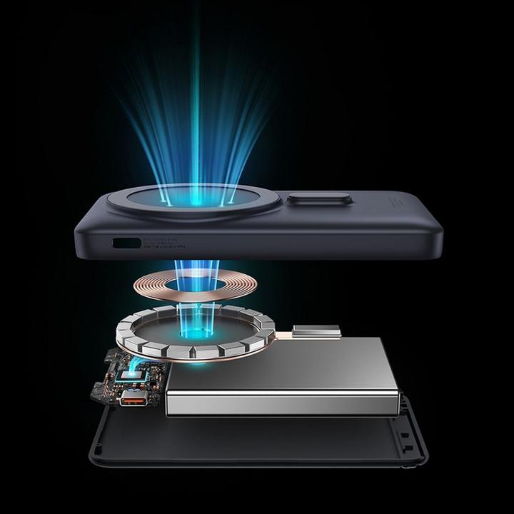 Productafbeelding Baseus Powerbank Magnetic 10000mAh 20W (wit) (10000 mAh, 20 W, 38.50 Wh)
