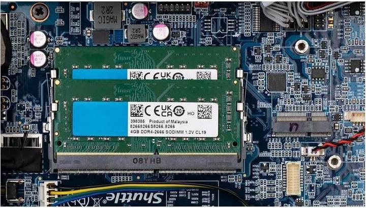 Actual product image Shuttle Barebone XPC slim DH32U Intel Pentium Gold 7505 2x32GB DDR4-3200 2xSODIMM 4xUSB 3.2 4xHDMI noOS (Intel Pentium Gold 7505)