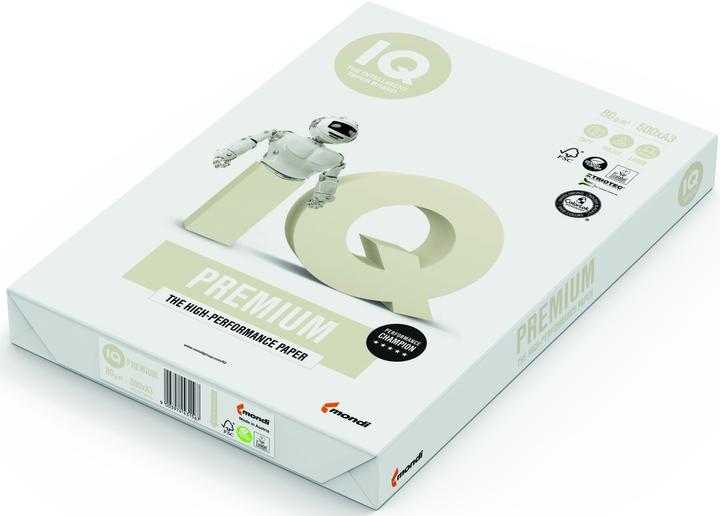 Immagine prodotto IQ Carta per fotocopie 80 g/m², A3, bianco, 500 fogli, Premium (80 g/m², A3)