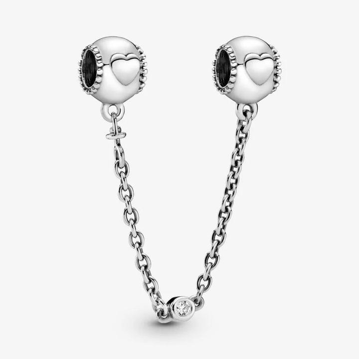 Produktbild Pandora Geprägte Herzen Komfortkette (5 cm, Silber)