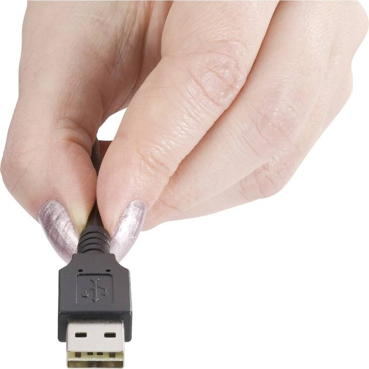 Image du produit Renkforce Câble de connexion USB 2 A/Micro-B de 1,8 m avec connecteur réversible - ne branchez plus jamais le (1.80 m, USB 2.0)