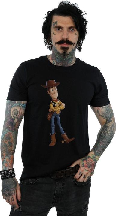 Actual product image Disney Mens Toy Story 4 Sherrif Woody T-Shirt (L)