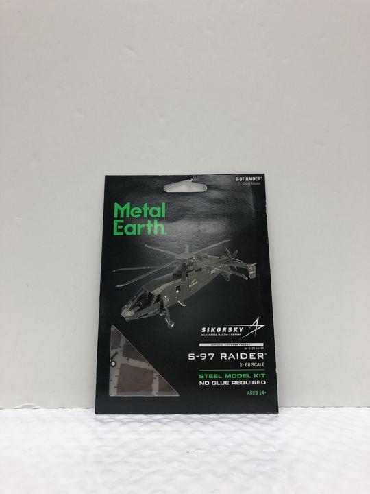 Actual product image Metal Earth ME S-97 Raider Helicopter