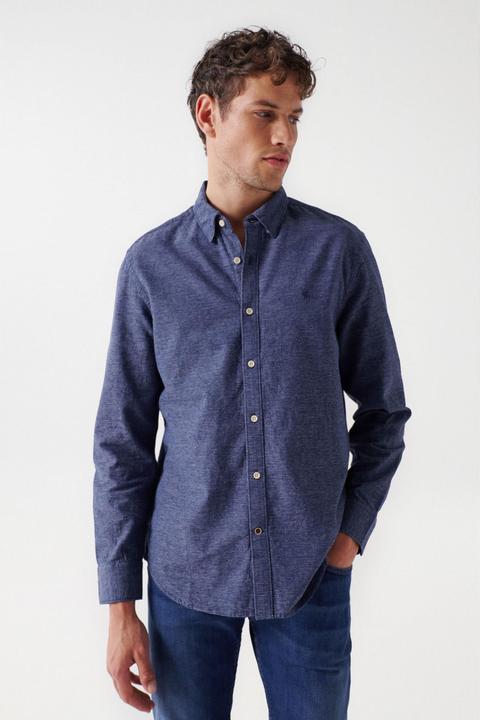 Salsa Jeans Hemden Check Blue Shirt (M)