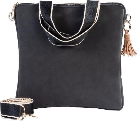 Image du produit Artebene MAJOIE Crossover Bag Nubuk Noir - Sac de luxe végétalien avec bandoulière réglable de