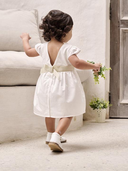 Actual product image Vertbaudet Mädchen Baby Festkleid mit Schleife hinten (80)