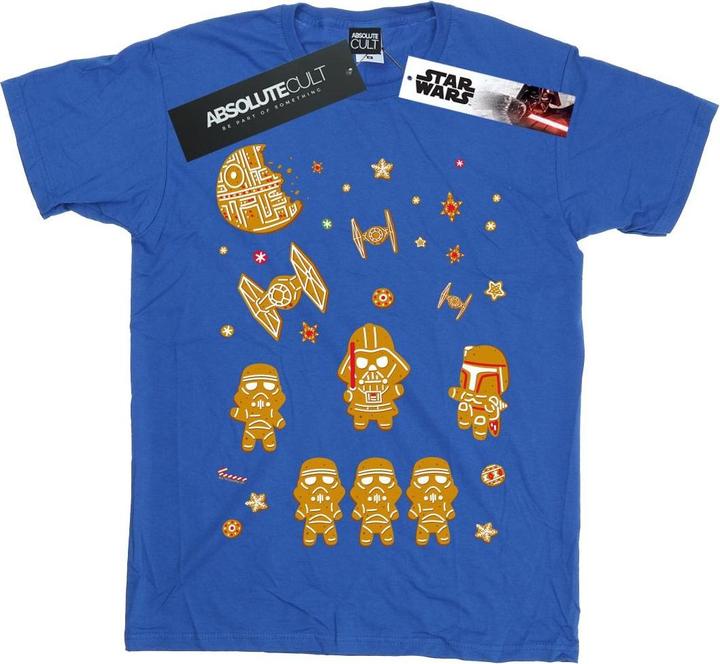 Actual product image Star Wars Womens/Ladies Gingerbread Empire Cotton Boyfriend T-Shirt (3XL)