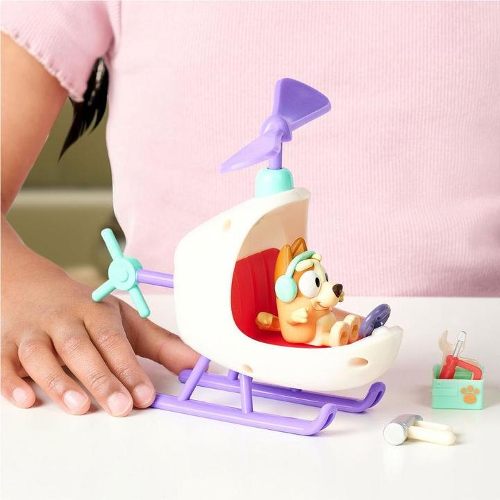 Actual product image Moose Bluey helicopter with bingo