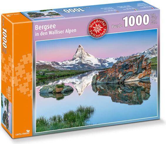 Actual product image 1'000 Teile Puzzle Bergsee in den Walliseralpen (1000 pieces)
