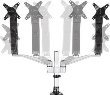 Actual product image StarTech Dual Monitor Mount - Stackable (Table, 30")