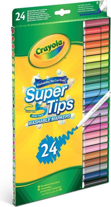 Image du produit Crayola 24 Feutres pointe supertips (Multi, 24 x)