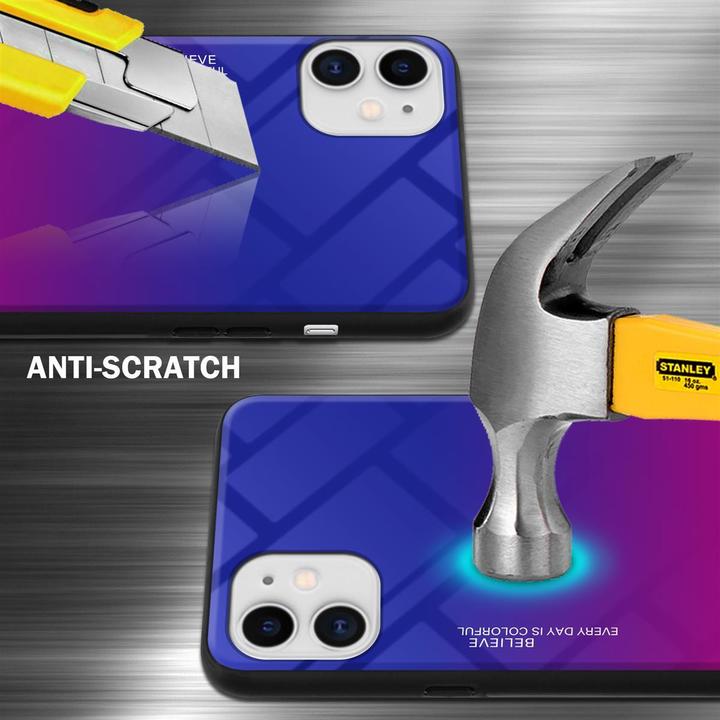 Actual product image Cadorabo TPU 2 colors glass cover (Apple iPhone 11)