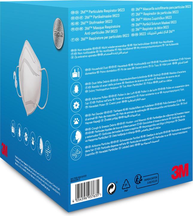 Produktbild 3M Atemschutzmaske 9623 (FFP2, 3 x)