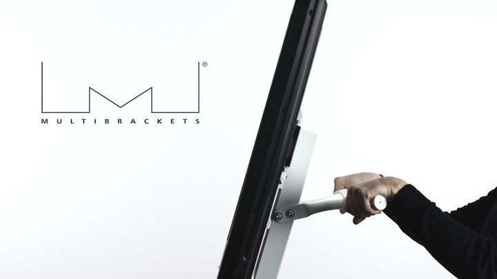 Actual product image Multibrackets M Tilt & Roll Floor Stand White (Device-specific, 55", 40 kg)