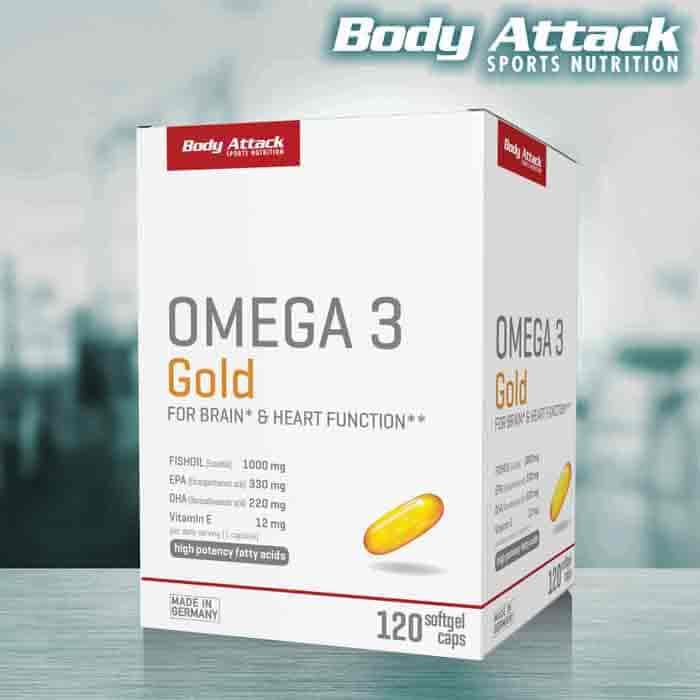 Immagine prodotto Body Attack Omega 3 Oro (120 Pezzo/i, Pillole, 160 g)