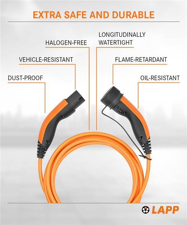 Produktbild Lapp Mobility EV-TYP2 Ladekabel (Typ 2, 22 kW, 32 A, 10 m)