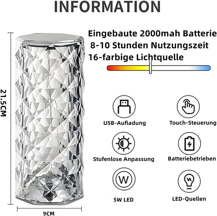 Image du produit Cbx Lampe à effet cristal LED
