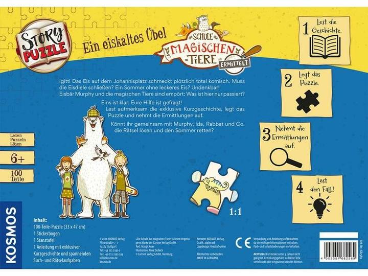 Immagine prodotto Kosmos Puzzle della storia: la scuola degli animali magici indaga (100 pezzi)