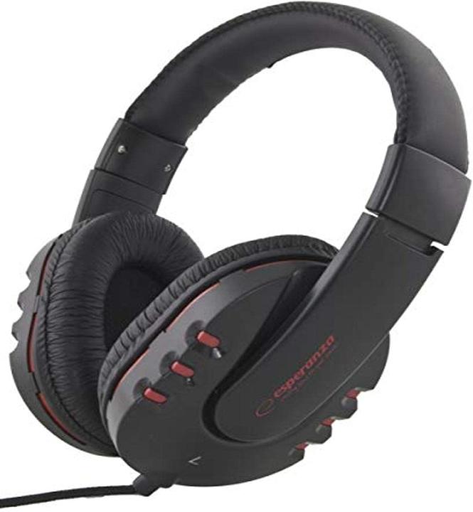 Produktbild Esperanza EH142K headphones/headset Head-band Black, Red (NC, Kabelgebunden)