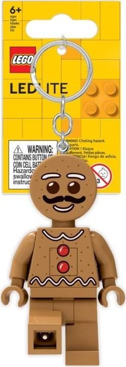 Actual product image Euromic LEGO - Keychain w/LED - Gingerbread Man (4006036-LGL-KE182H)