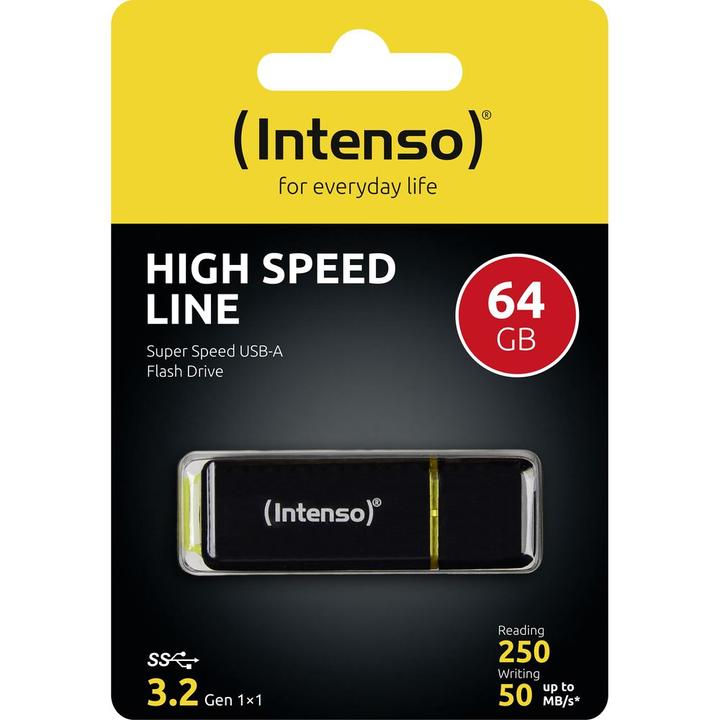 Actual product image Intenso high speed line (64 GB, USB-A, USB 3.1)