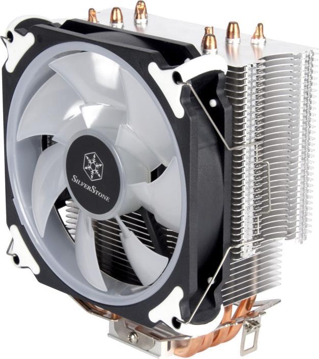 Image du produit Silverstone Technology SST-AR12-RGB - Refroidisseur CPU Argon à 4 caloducs, Direct Contact Heatpipe-Te (154 mm)