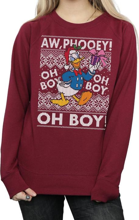 Immagine prodotto Disney Donald Duck Christmas Fair Isle Felpa Donna (S)