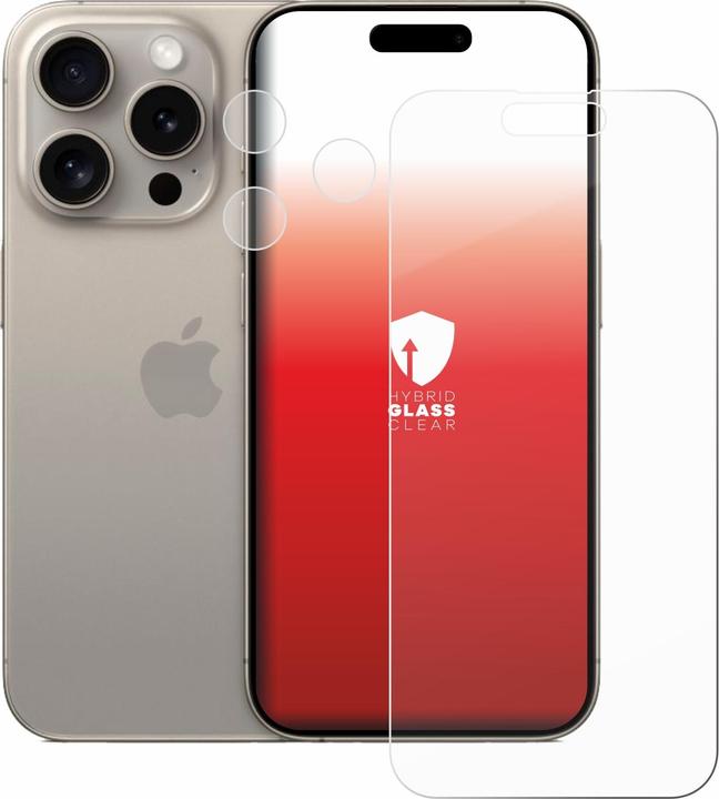 Produktbild upscreen Scratch Shield Panzerglasfolie (1 Stück, Apple iPhone 15 Pro)