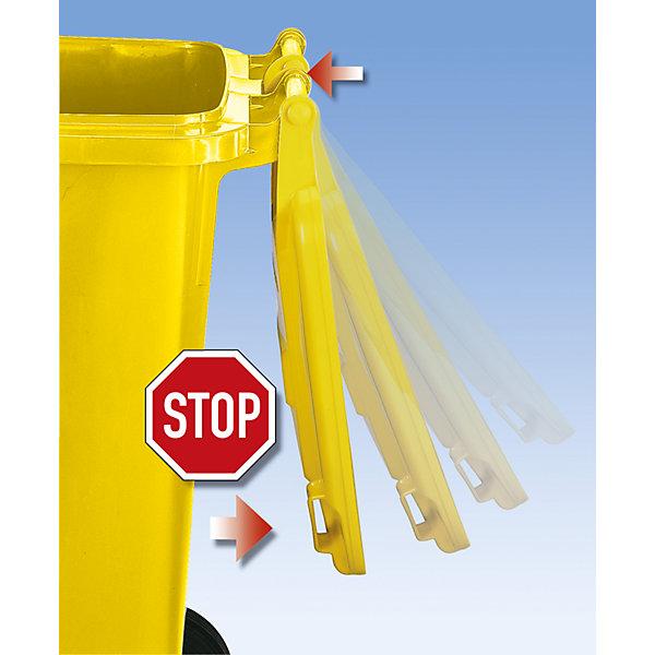 Actual product image eurokraft pro Large plastic waste garbage can, according to DIN EN 840 (120 l)