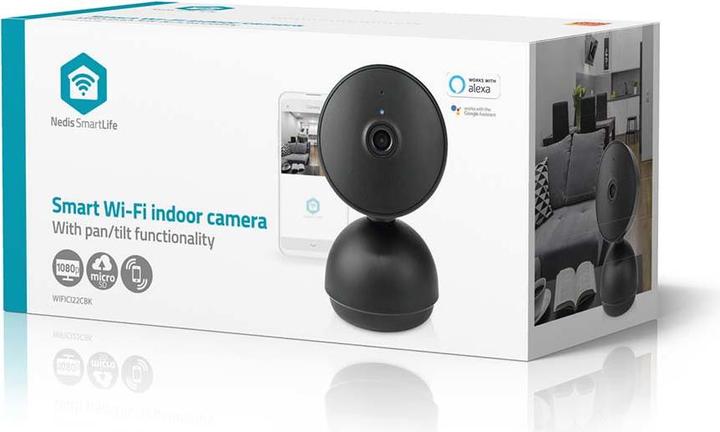 Actual product image Nedis SmartLife Indoor Camera Wi-Fi - Black (1920 x 1080 Pixels)