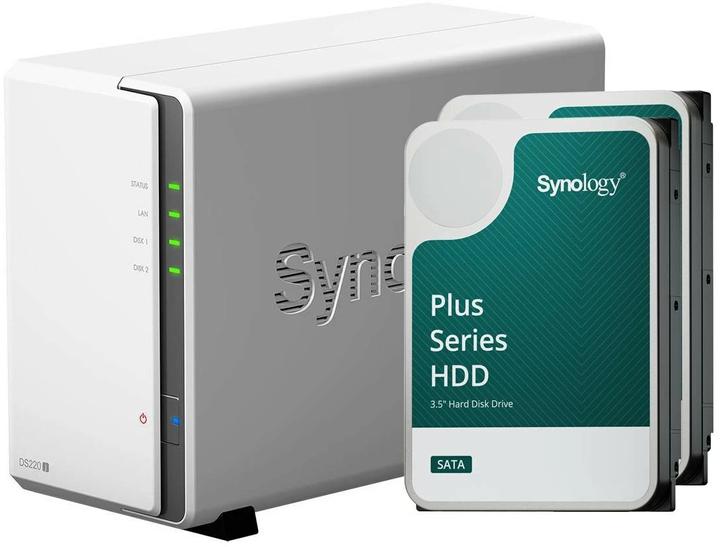 Produktbild Synology NAS DiskStation DS220j 2-bay Plus HDD 24 TB (2 x 12 TB)
