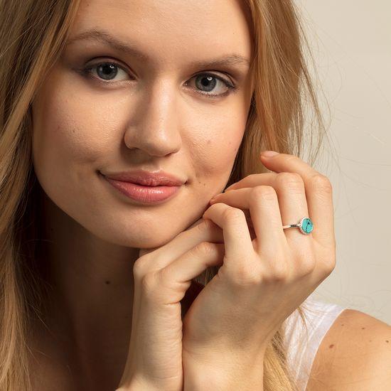 Produktbild Thomas Sabo Ring Türkiser Stein (48, 925 Silber)