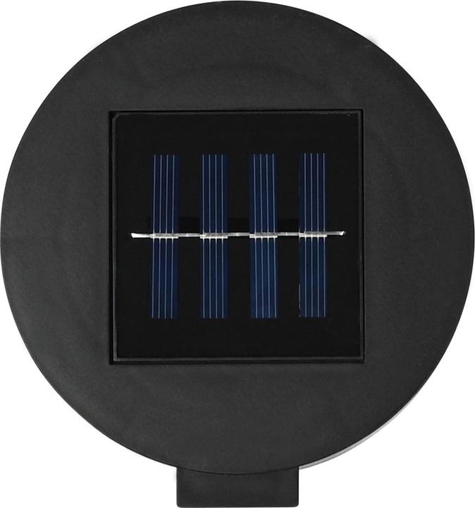 Produktbild ProPlus 2er-Set Solar-Wandleuchte, rund, schwarz (IP44)