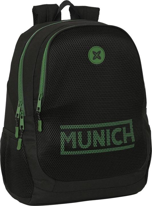 MunichSport Schulrucksack Munich Caviar Schwarz 32 x 44 x 16 cm