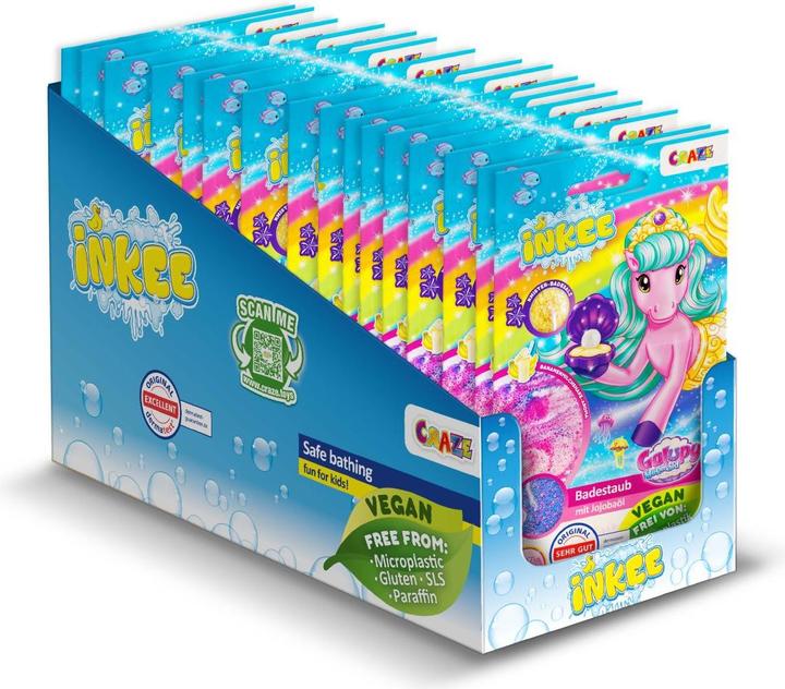 Actual product image Craze Inkee Galupy bath dust with crackle (Bath salts)