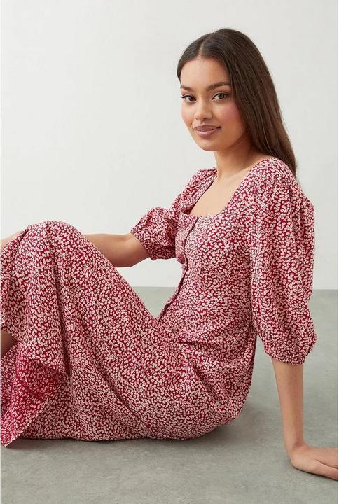 Produktbild Dorothy Perkins Midikleid Knopfdetail (40 D)