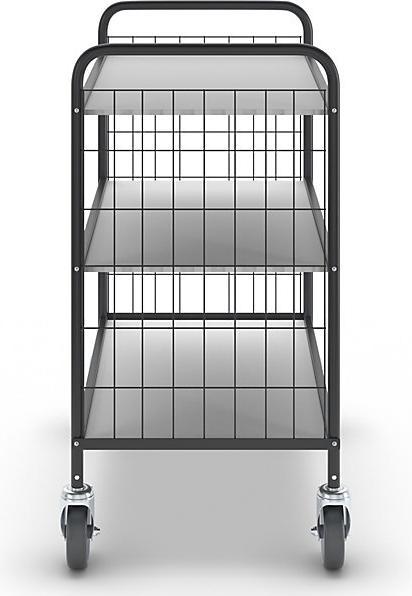 Immagine prodotto Ebinger Carrello a ripiani per ufficio, lungh. x largh. x alt. 830 x 510 x 935 mm, 3 (150 kg)