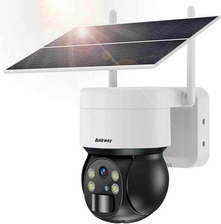 Produktbild Choetech ASC006-WF solar intelligent PTZ WiFi camera with 5W solar panel - white (2048 x 1536 Pixels)
