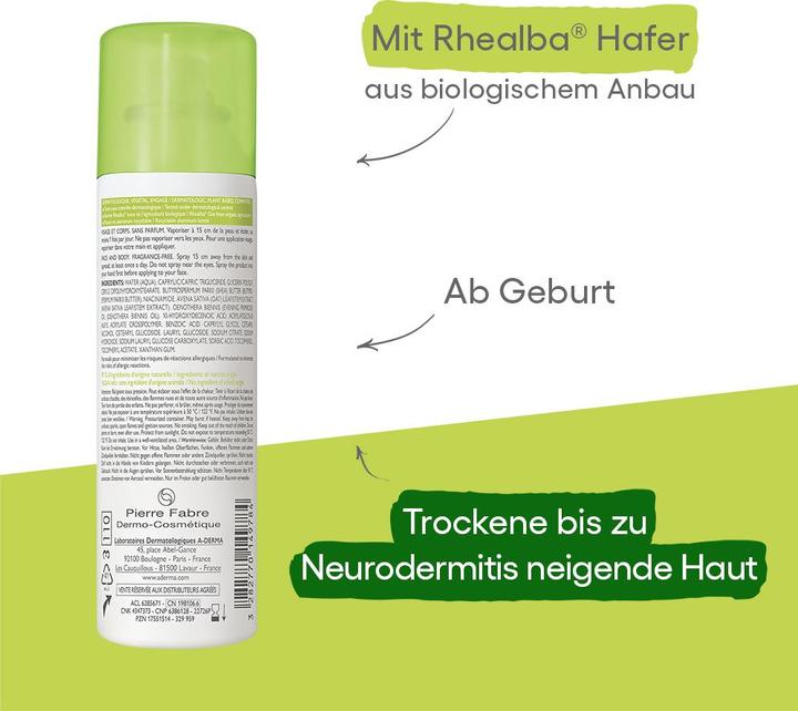 Immagine prodotto A-Derma Exomega Control Spray Emolliente Lenitivo per Pelle Secca e Atopica 50Ml (50 ml)