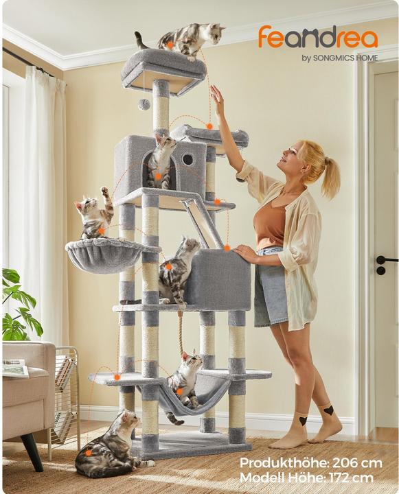 Produktbild Feandrea Cat Spa (206 cm, Grau)
