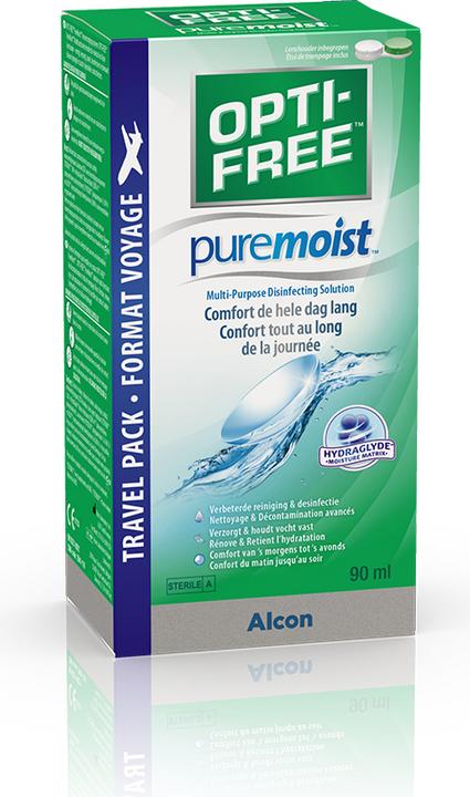 Actual product image Opti Free PureMoist, contact lens solution, 90 ml (All in One solution, 90 ml)