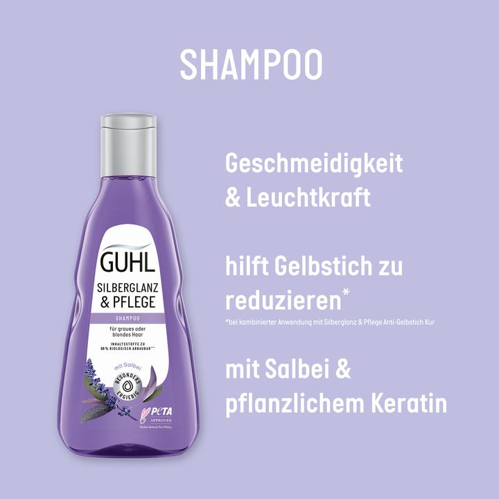 Produktbild Guhl Silberglanz & Pflege Shampoo (250 ml, Flüssiges Shampoo)