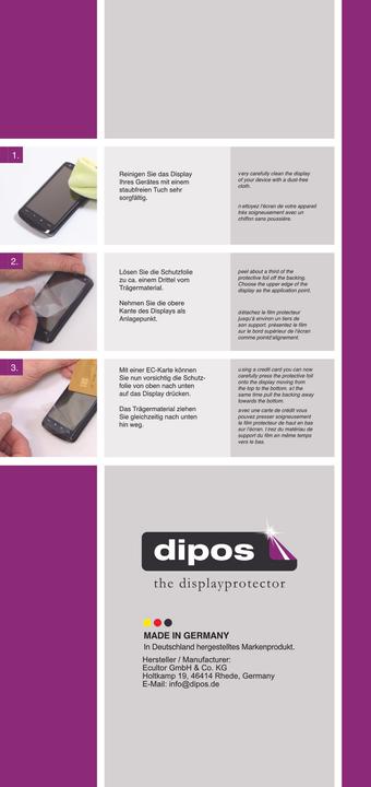 Energy Label Dipos Screen Protector Crystalclear for Vidimensio Kleiner Delfin