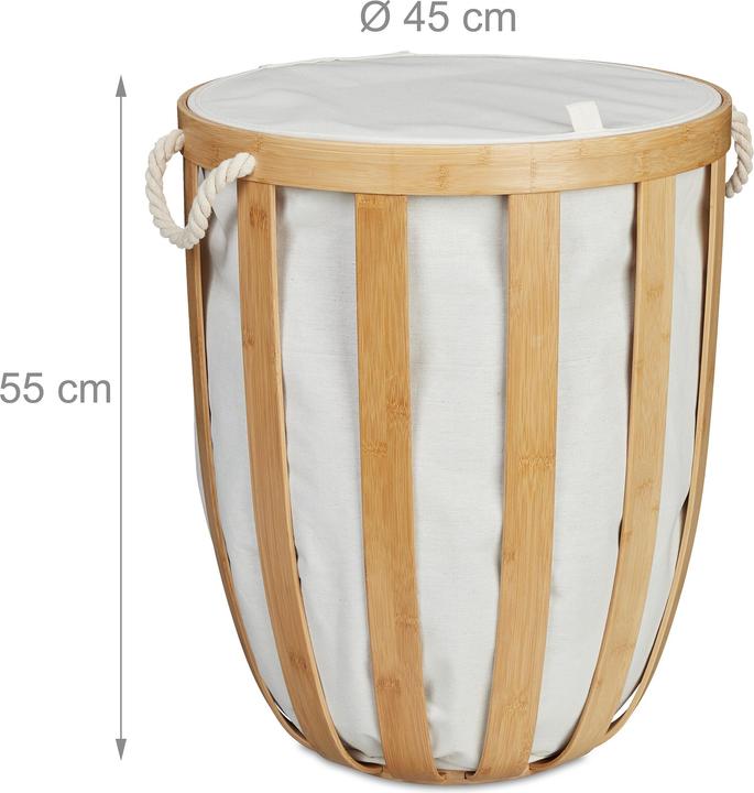Actual product image Relaxdays Laundry basket