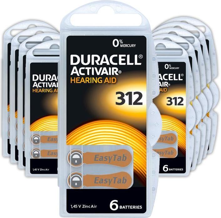 Immagine prodotto Duracell Activair 312 (60 pz., A312, 185 mAh)