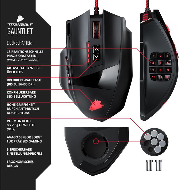 Actual product image Titanwolf Gauntlet (Cable)