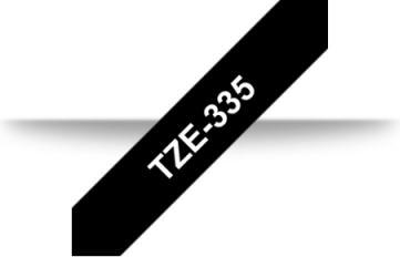 Actual product image Brother TZe-335 (1.20 cm, Black, White)